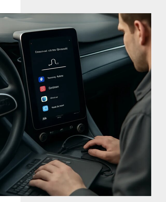 Установка приложений Lynk Co на автомобиль в Карабулаке